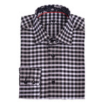 Jack Poplin Button-Up Shirt // Grey + Black Check (3XL)