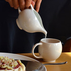 EVA Milk + Sugar Set (White Porcelain)