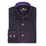 Iniesta Twill Button-Up Shirt // Black (S)