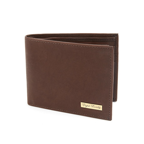 Stonewashed Leather with Bi-Fold Wallet // Brown