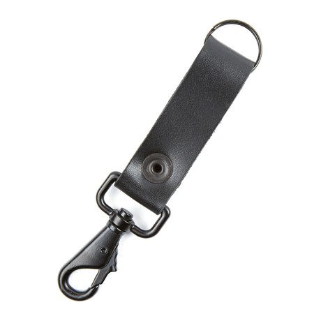 Leather Key FOB // Black