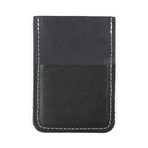 Leather Vertical Stitch Wallet // Black