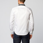 Black Ice // Button-Down Shirt // White (M)