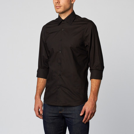 Palenzo // Button Down Shirt // Black (S)