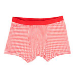 SilkCut Boxer Brief // Red Houndstooth (S[28"-31"])