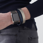 Stacking Apple Watch Bracelet // Navy Satin (Small/Medium)