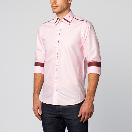 Palenzo // Button Down Shirt // Light Pink (S)