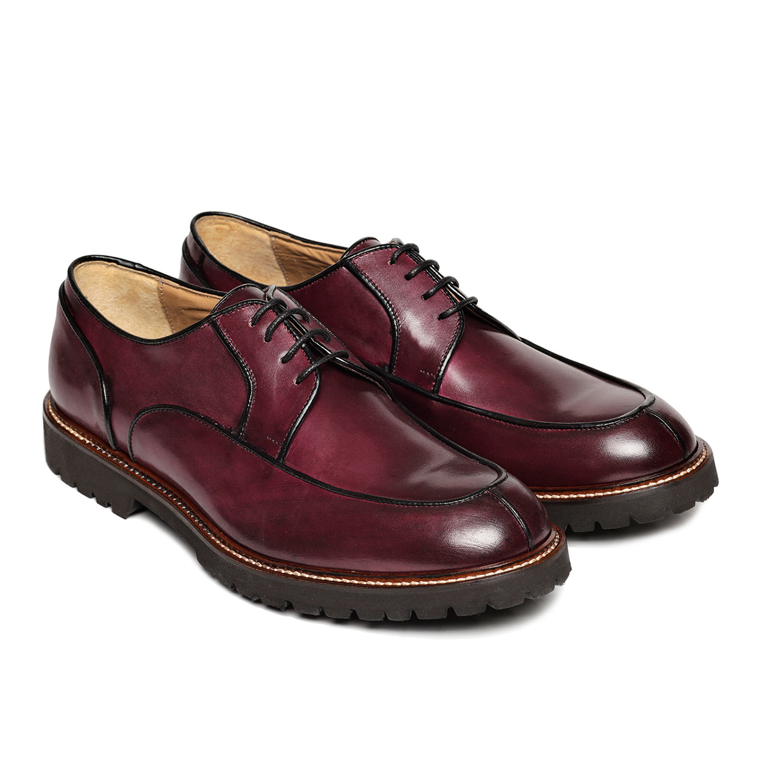 Thick Sole Dress Shoe // Bordeaux (Euro: 40) - Del Re Shoes - Touch of ...