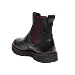 Wing Cap Chelsea Boot // Black (Euro: 42)