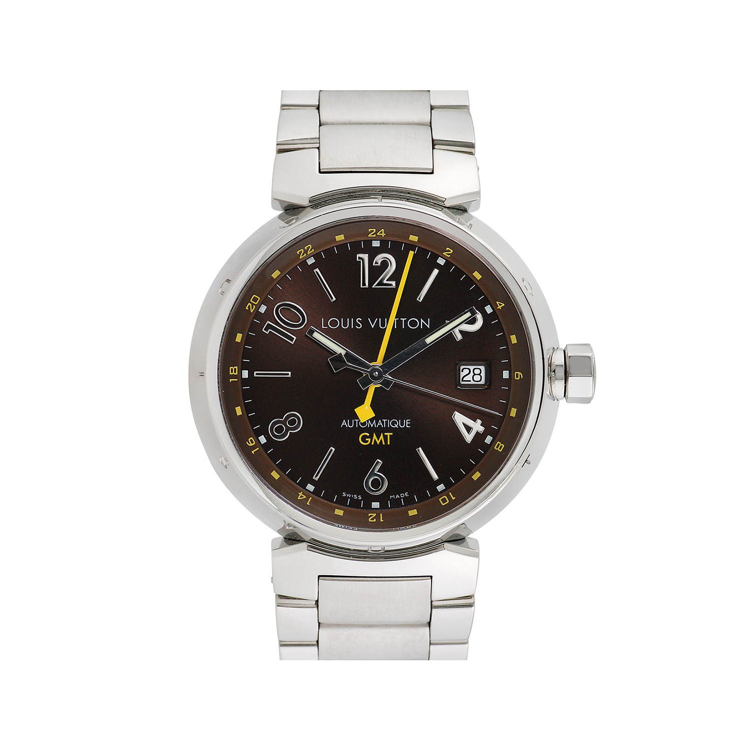 Louis Vuitton Tambour GMT Automatic TA0455 // c.2000&#39;s // Pre-Owned - Assorted Vintage Watches ...