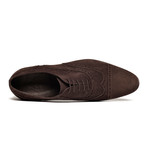 Suede Wing Cap Oxford // Dark Brown (Euro: 42)