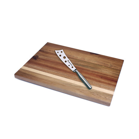 Acacia Board + Cheese Knife Set