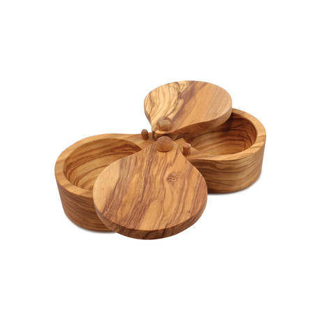 Verona Olive Wood Salt Keeper