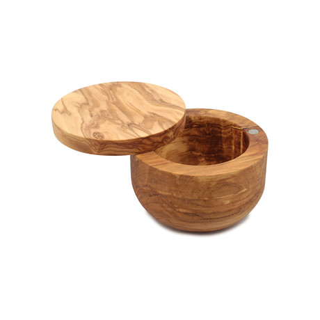 Siena Olive Wood Salt Keeper