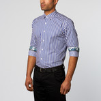 Button-Up Shirt // Blue Print (S)