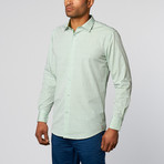 Button-Up Shirt // Light Green Pattern (S)