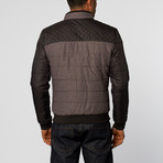 Two Tone Quilted Jacket // Black (S)