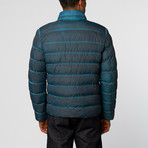 Padded Vintage Wash Jacket // Blue (S)