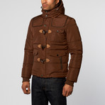 Padded Detail Jacket // Brown (M)