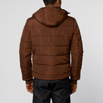 Padded Detail Jacket // Brown (M)