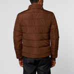 Padded Detail Jacket // Brown (M)