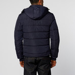 Padded Detail Jacket // Navy (M)