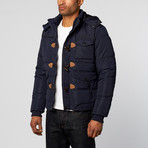 Padded Detail Jacket // Navy (M)