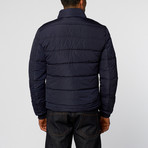 Padded Detail Jacket // Navy (M)