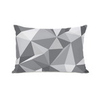 Kelsi Geometric Pillow // Gray (16"L x 16"W x 3"H)