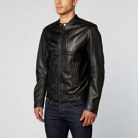 Greg Motorcycle Jacket // Black (S)