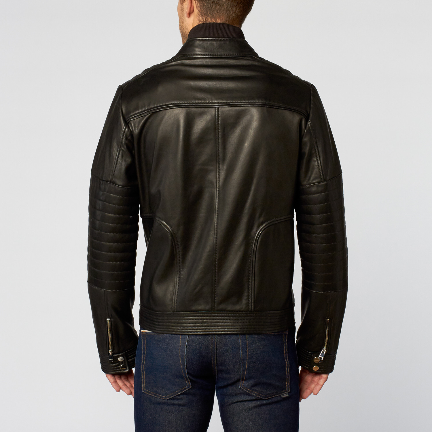 Loaded Chopper Leather Motorcycle Jacket // Black (XL) - LaMarque ...