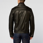 Loaded Chopper Leather Motorcycle Jacket // Black (S)