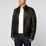 Loaded Chopper Leather Motorcycle Jacket // Black (S)