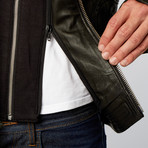 Loaded Chopper Leather Motorcycle Jacket // Black (S)