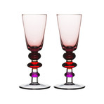 Spectra Shot Glass //  Set of 2 // Pink