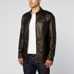 Hudson Reversible Lamb Leather Jacket // Black + Ash (L)