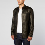 Hudson Reversible Lamb Leather Jacket // Black + Ash (M)