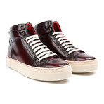 Base London // Tablet High-Top Sneaker // Bordeaux (Euro: 44)