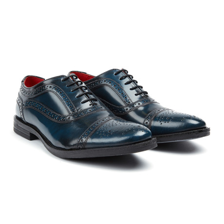 Waltham Cap Toe Oxford // Blue (Euro: 40)