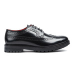 Base London // Davy Wingtip Derby // Black (Euro: 42)