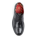 Base London // Davy Wingtip Derby // Black (Euro: 42)