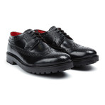 Base London // Davy Wingtip Derby // Black (Euro: 42)