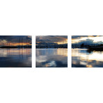 Lausanne's Waters (Canvas // Triptych // 18"L x 18"W Panels)