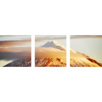 Mt. Taranaki (Canvas // Triptych // 18"L x 18"W Panels)