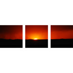 When Rain Meets the Sun (Canvas // Triptych // 18"L x 18"W Panels)