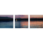 Sailing Lac Leman (Canvas // Triptych // 18"L x 18"W Panels)