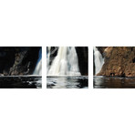 Painted Falls (Tettegouche) (Canvas // Triptych // 18"L x 18"W Panels)