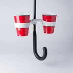 Double Umbrella Cup Holder // Set of 2 (Black)