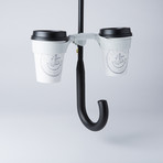 Double Umbrella Cup Holder // Set of 2 (Black)