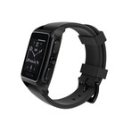 Meridian Performance Digital Smart Watch // Flat Black + Black Silicone Strap